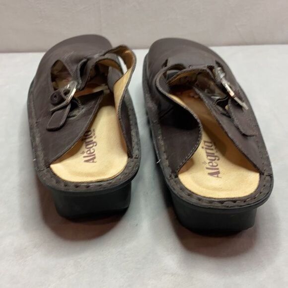 ALEGRIA Alg-602 chocolate brown clogs size 42 - Picture 5 of 10